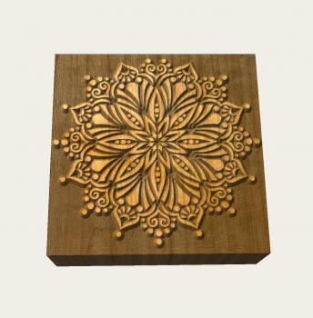 wooden mandala stamp